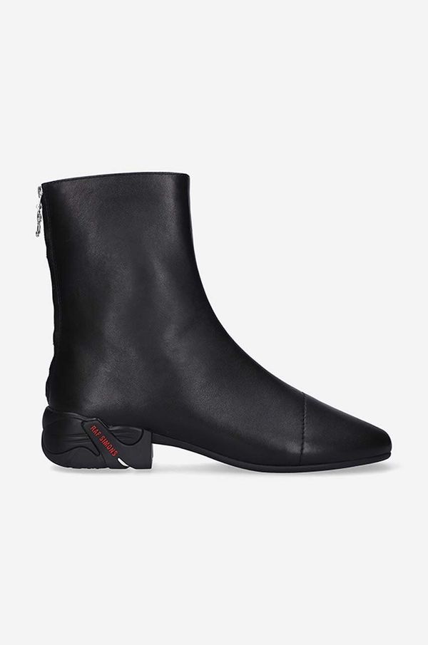 Raf Simons Kožne gležnjače Raf Simons Solaris High boja: crna, HR780008L.0003-black
