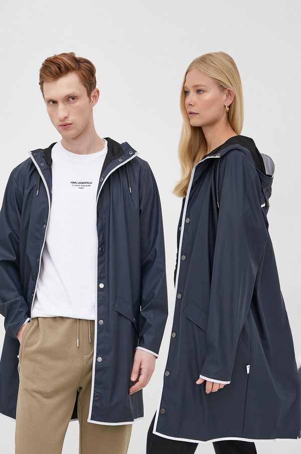 Rains Kišna jakna Rains Long Jacket Reflective boja: tamno plava, za prijelazno razdoblje, 18540.54-NavyReflec
