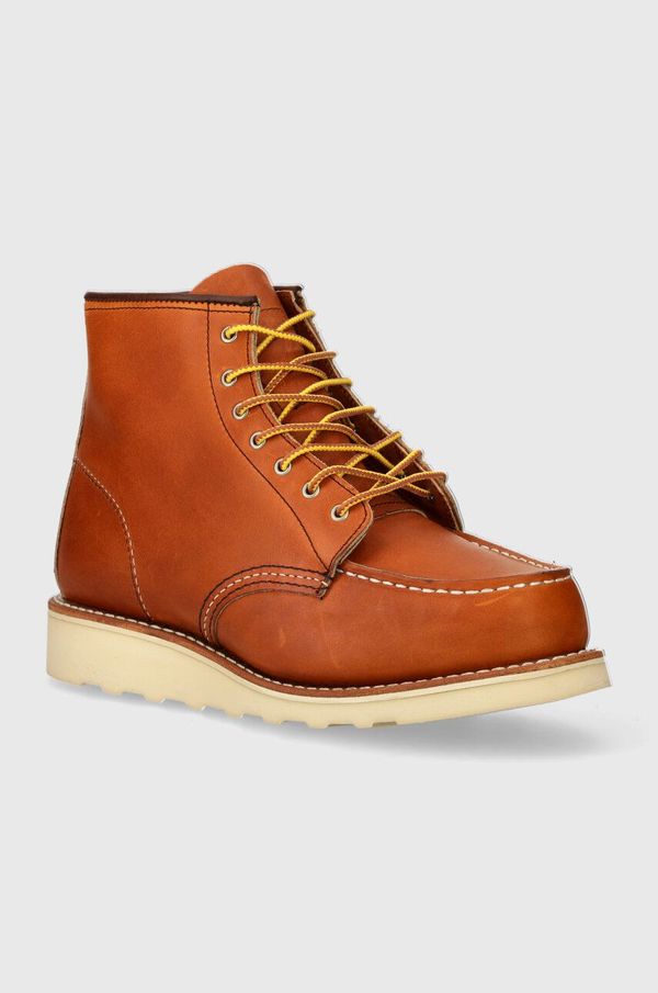 Red Wing Kožne gležnjače Red Wing 6-Inch Moc Toe za žene, boja: smeđa, ravni potplat, 3375