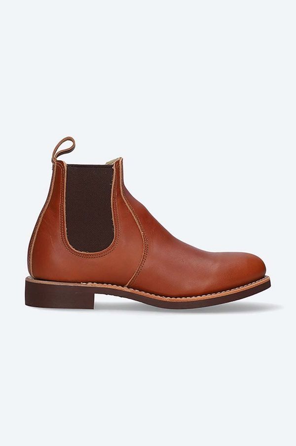 Red Wing Kožne gležnjače Red Wing za žene, boja: smeđa, ravni potplat, 3456.6inch-Brown