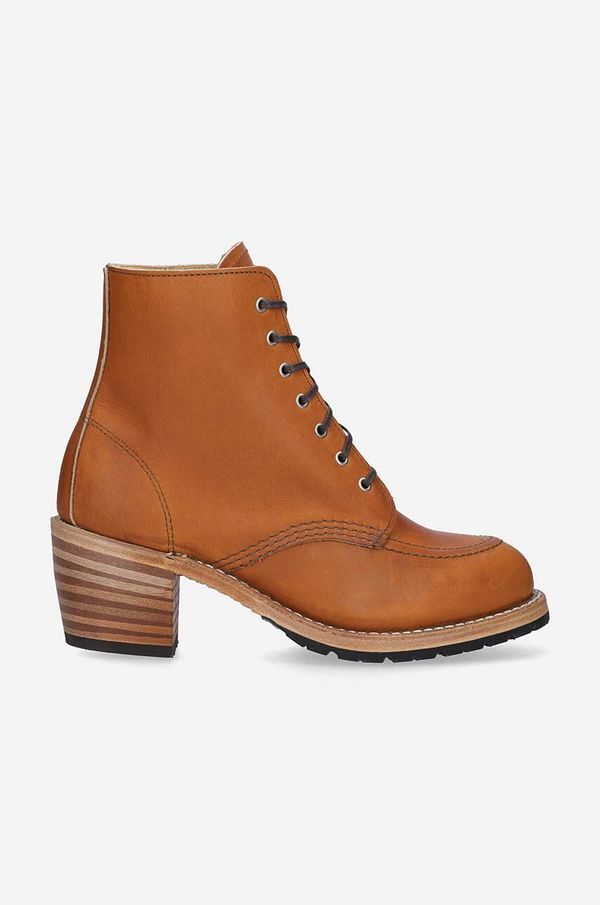 Red Wing Kožne gležnjače Red Wing za žene, boja: smeđa, s debelom petom, 3404-brown