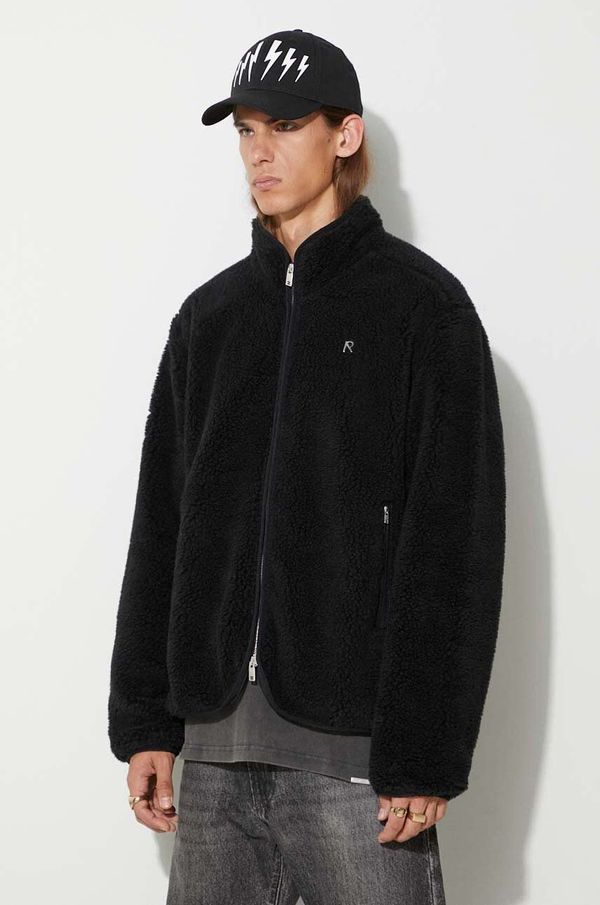 Represent Dukserica Represent Fleece Zip Through za muškarce, boja: crna, bez uzorka