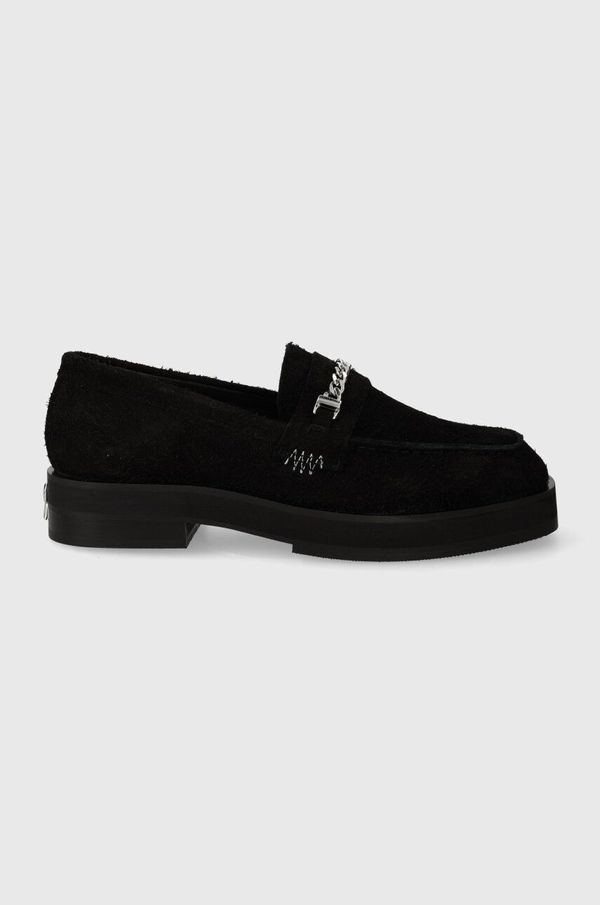 Represent Mokasinke od brušene kože Represent Loafer za muškarce, boja: crna, MF9002.01