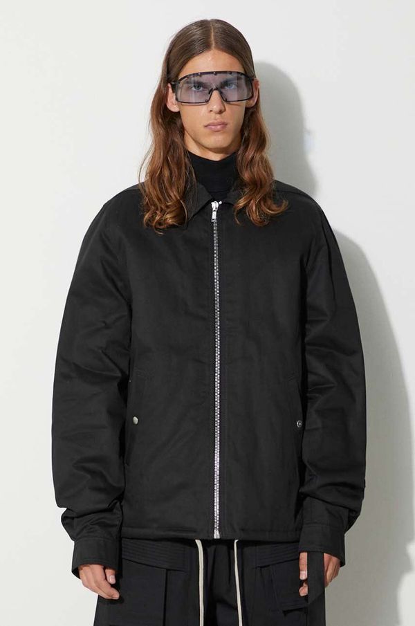 Rick Owens Pamučna jakna Rick Owens boja: crna, za prijelazno razdoblje