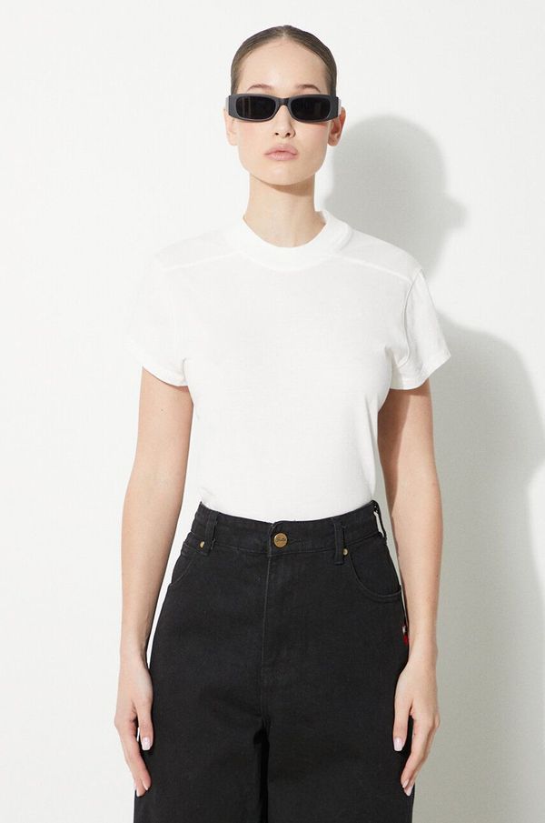 Rick Owens Pamučna majica Rick Owens Small Level T-Shirt za žene, boja: bijela, DS01D1208.RN.11