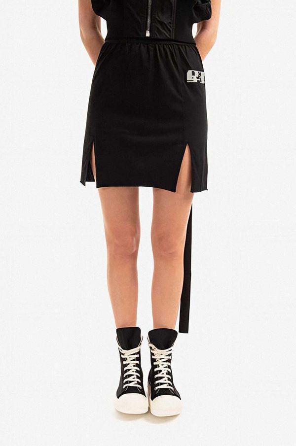 Rick Owens Pamučna suknja Rick Owens boja: crna, mini, pencil, DS01B7343.RNEP3-black