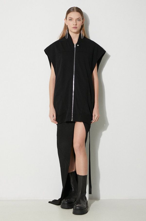 Rick Owens Traper prsluk Rick Owens Jumbo Flight Vest za žene, boja: crna, za prijelazno razdoblje, DS01D1118.RIG.09