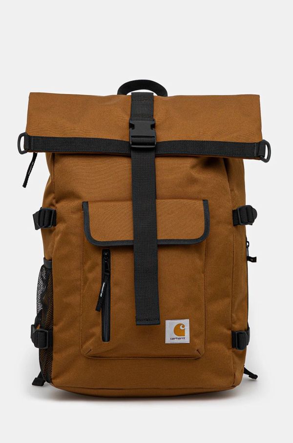 Carhartt WIP Ruksak Carhartt WIP Philis Backpack boja: smeđa, veliki, bez uzorka, I031575.HZXX