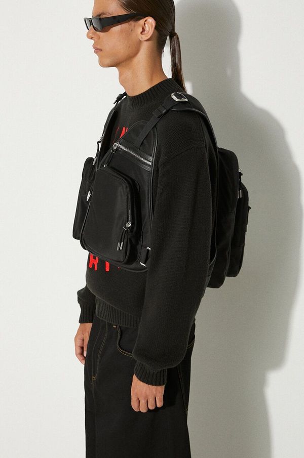 Kenzo Ruksak Kenzo Vest Backpack boja: crna, veliki, s aplikacijom, FE65SA113B10.99