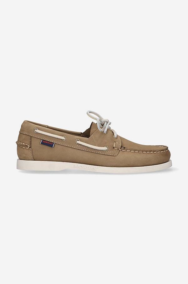 Sebago Mokasinke od brušene kože Sebago Docksides Portland Nubuck za muškarce, boja: bordo, 7000GA0-Blue.Navy