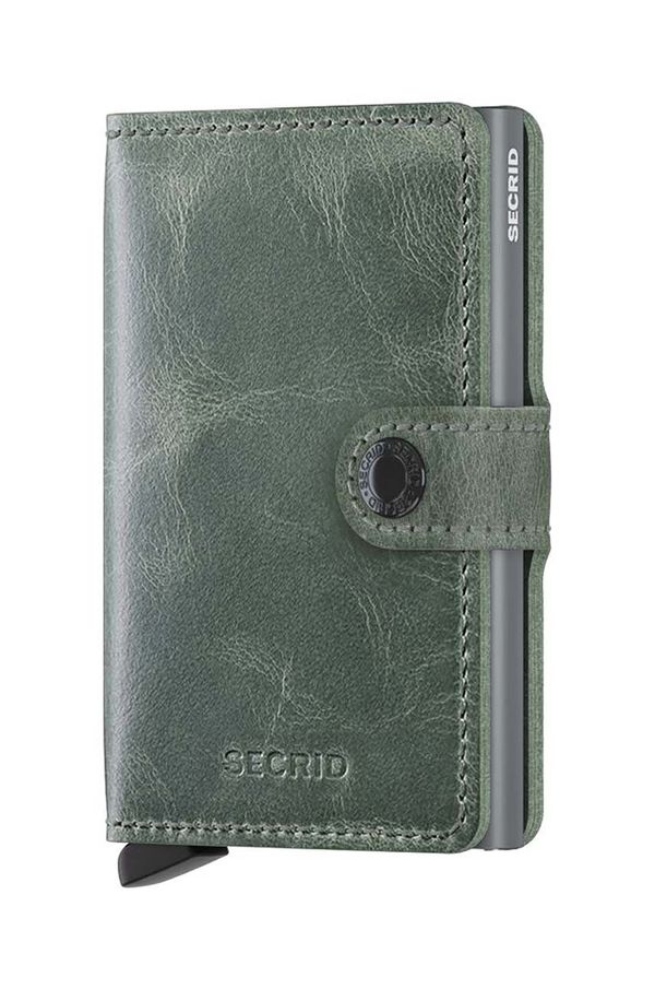 Secrid Kožni novčanik Secrid Miniwallet Vintage Sage boja: zelena