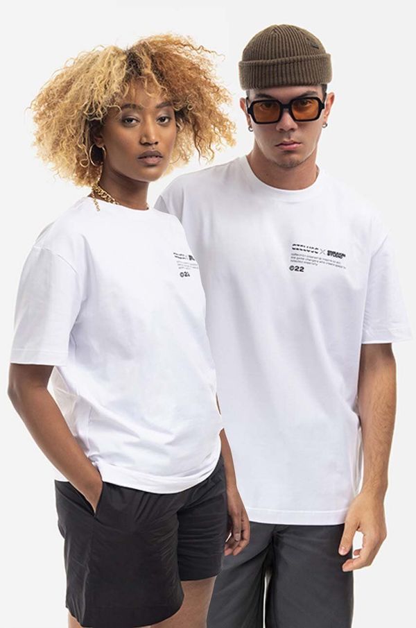 SneakerStudio Pamučna majica SneakerStudio x Czeluść boja: bijela, s tiskom, SsxCZ.SS22.TSH002-white