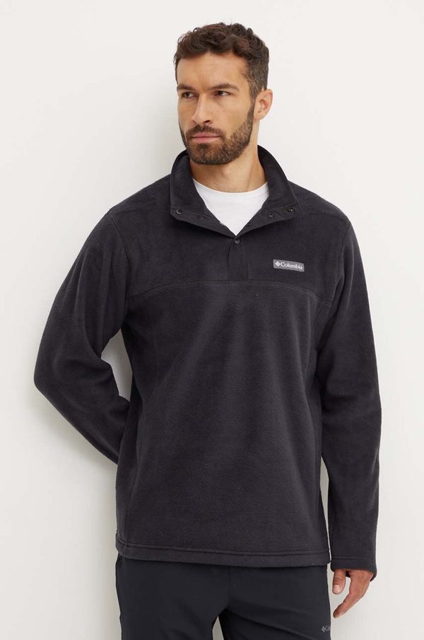 Columbia Sportska dukserica Columbia Steens Mountain Half Snap boja: crna, s uzorkom, 2097721
