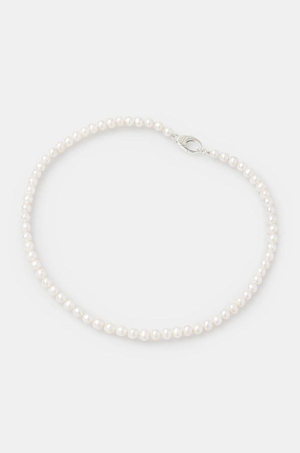 HATTON LABS Srebrna ogrlica HATTON LABS Pearl Chain M HL.W4.504.01