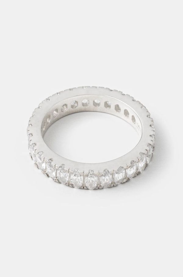 HATTON LABS Srebrni prsten HATTON LABS Elliptical Eternity Ring HL.W4.276.01