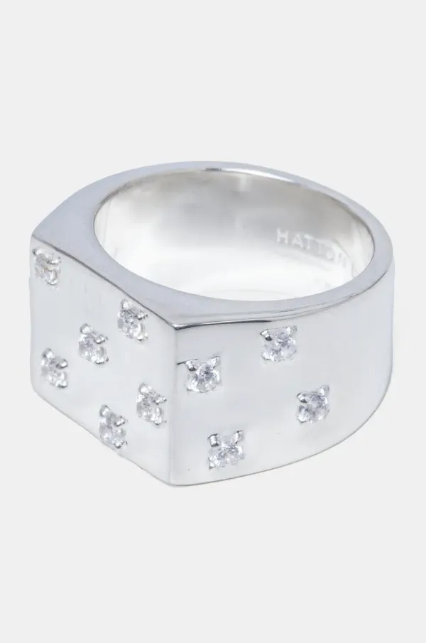 HATTON LABS Srebrni prsten HATTON LABS Peyote Ring HL-S5-294-01