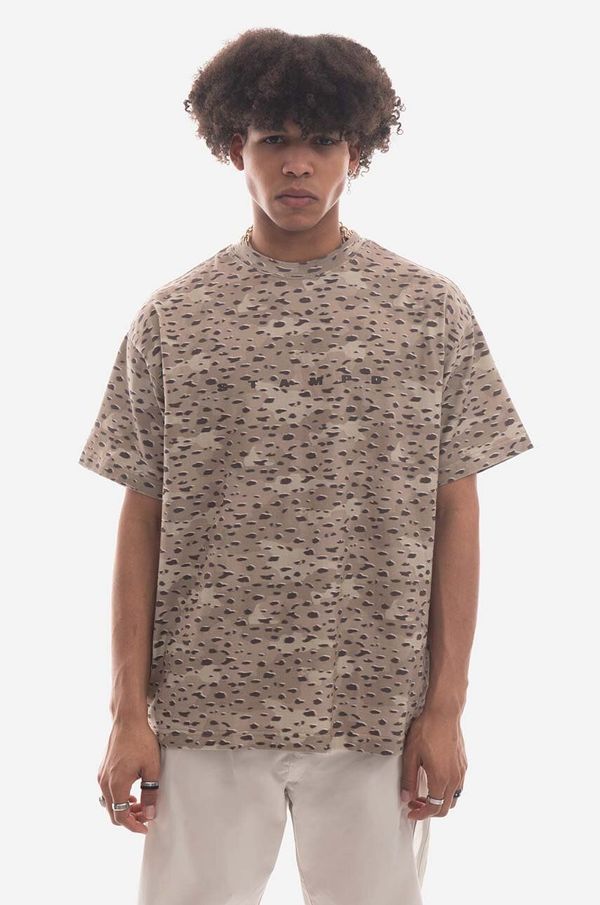 STAMPD Pamučna majica STAMPD Camo Leopard boja: smeđa, s uzorkom, SLA.M3129TE-CLP
