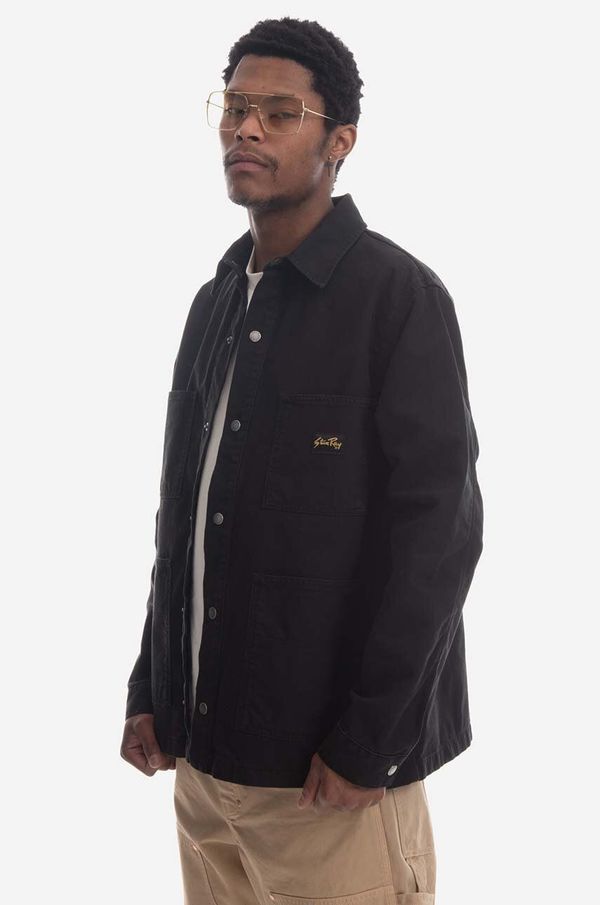 Stan Ray Pamučna jakna Stan Ray Barn Jacket boja: crna, za prijelazno razdoblje, SS23037BLA-BLA
