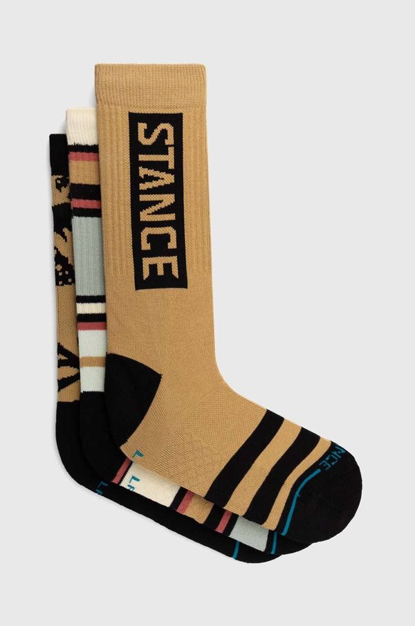 Stance Čarape Stance Dunes 3 Pack 3-pack boja: bež, A556A24DUN