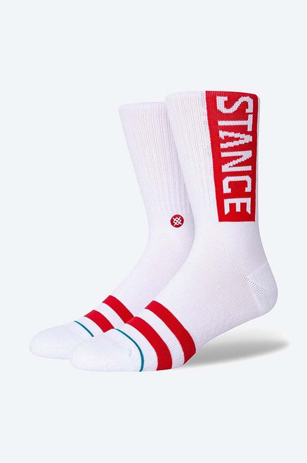 Stance Čarape Stance OG boja: bijela, M556D17OGG-WHR