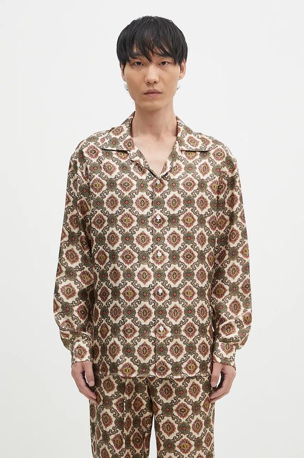 Drôle de Monsieur Svilena košulja Drôle de Monsieur La Chemise Renzo boja: bež, relaxed, E-SH187-SE006-BG