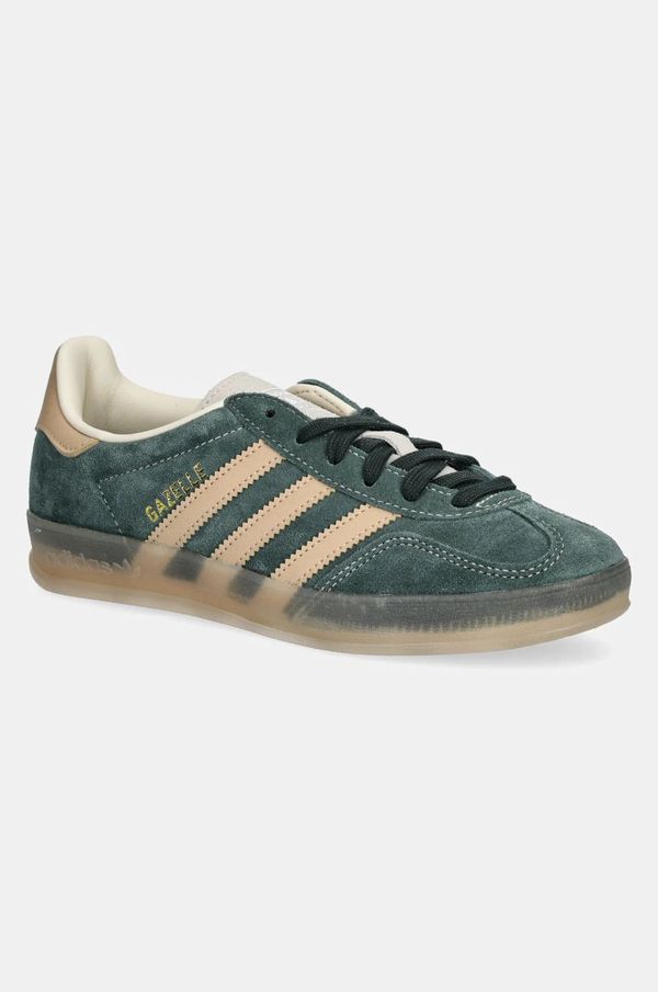 adidas Originals Tenisice od brušene kože adidas Originals Gazelle Indoor boja: zelena, JH5402