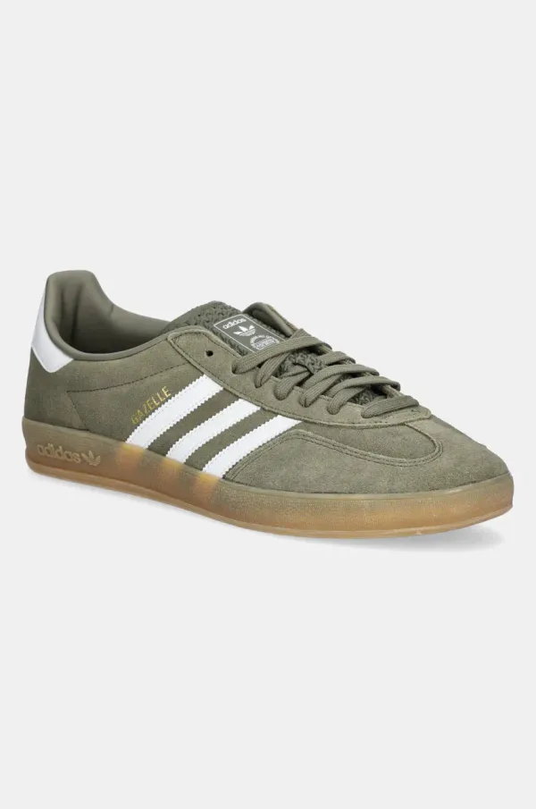 adidas Originals Tenisice od brušene kože adidas Originals Gazelle Indoor boja: zelena, JQ0174