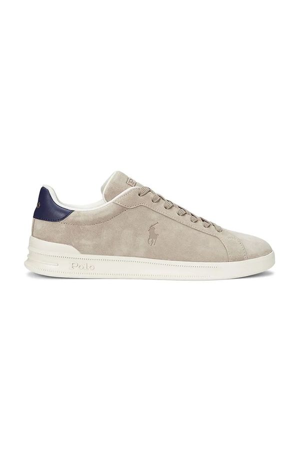 Polo Ralph Lauren Tenisice od brušene kože Polo Ralph Lauren Hrt Crt Ii boja: bež, 809955691003