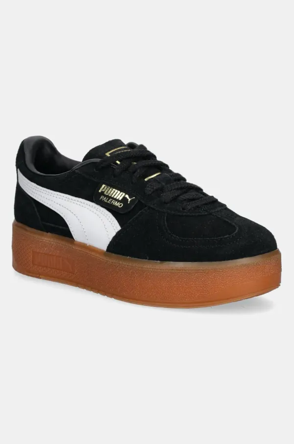 Puma Tenisice od brušene kože Puma Palermo Elevata Wns boja: crna, 399348
