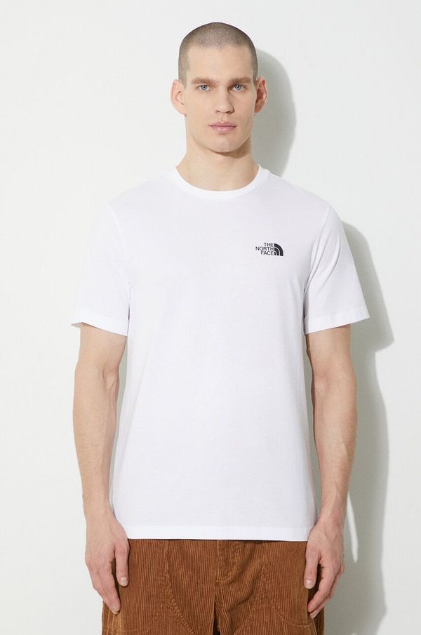 The North Face Majica kratkih rukava The North Face M S/S Simple Dome Tee za muškarce, boja: bijela, s tiskom, NF0A87NGFN41