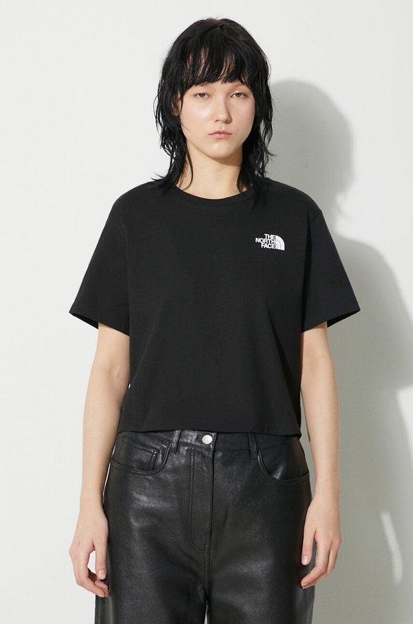 The North Face Majica kratkih rukava The North Face W Simple Dome Cropped Slim Tee za žene, boja: crna, NF0A87U4JK31