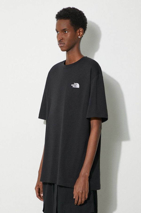 The North Face Pamučna majica The North Face M S/S Essential Oversize Tee za muškarce, boja: crna, s tiskom, NF0A87NRJK31