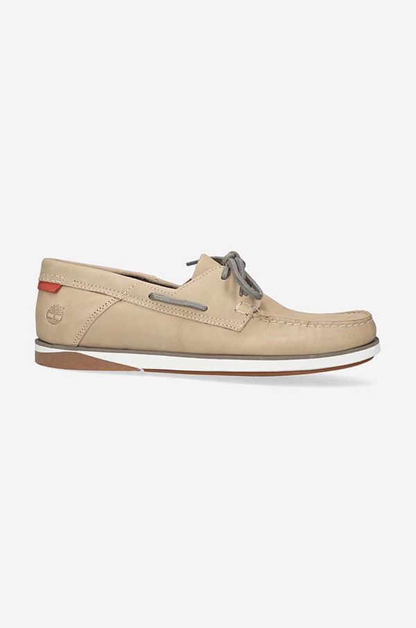 Timberland Kožne mokasinke Timberland Atlantis Break Shoe za muškarce, boja: bež, A2A2J-CREAMY