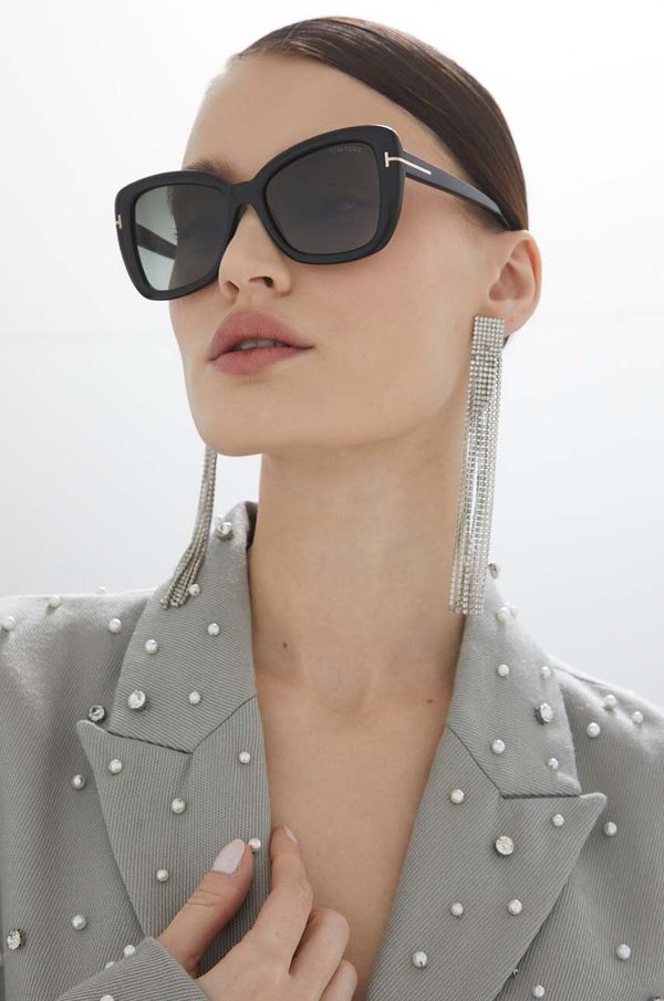 Tom Ford Sunčane naočale Tom Ford za žene, boja: crna