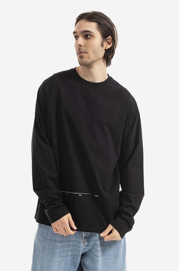 Tom Wood Pamučna dukserica Tom Wood Wood Rivoli Long Sleeve za muškarce, boja: crna, s tiskom, 22292.975-BLACK