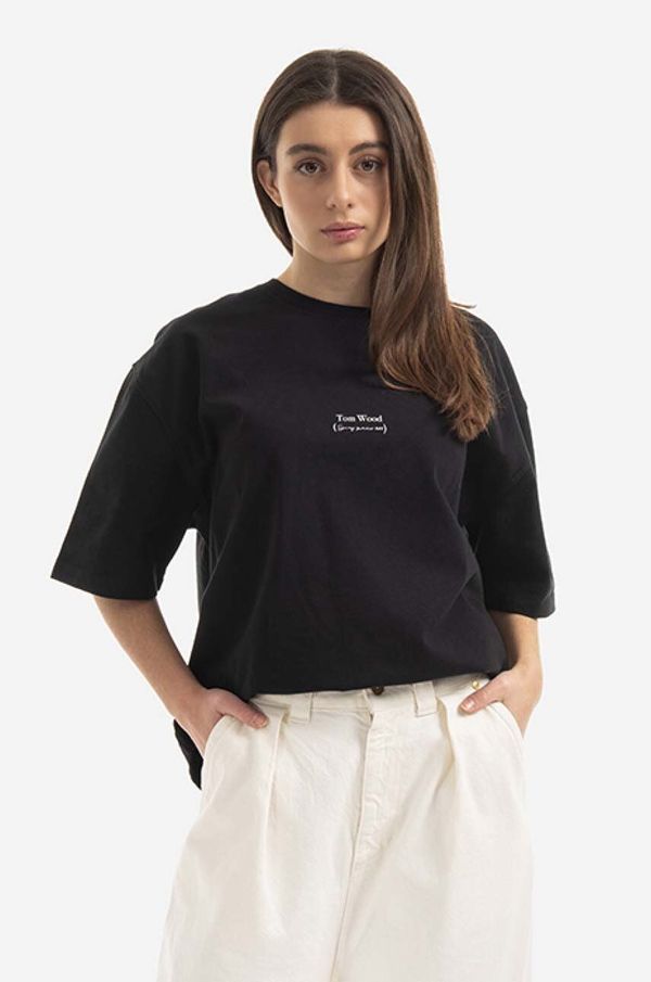 Tom Wood Pamučna majica Tom Wood Wood Adria Tee boja: crna, 22190.975-BLACK