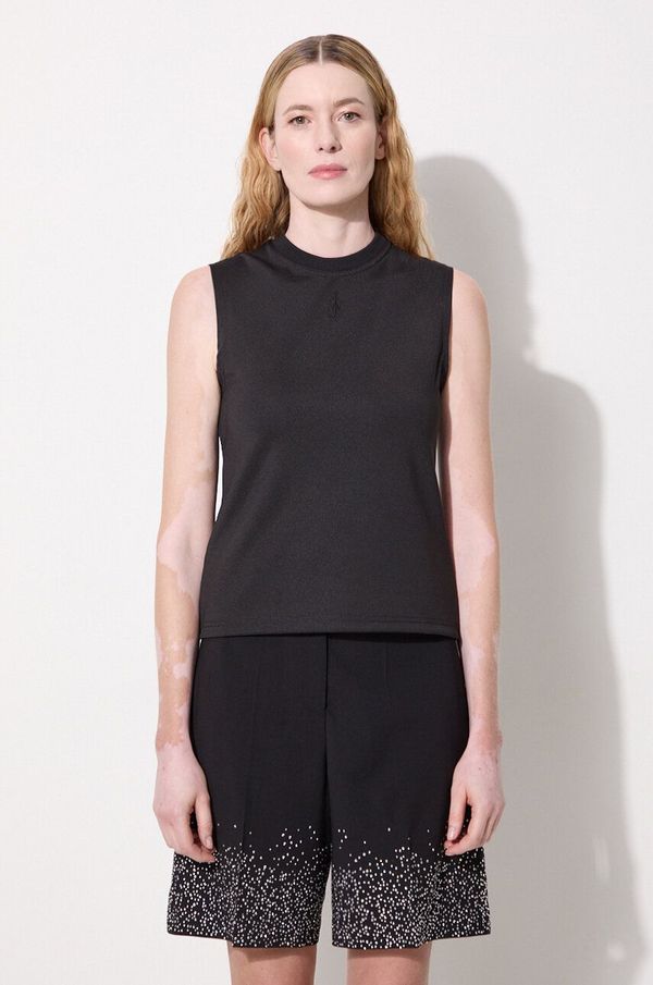 JW Anderson Top JW Anderson Anchor Embroidery Tank Top za žene, boja: crna, JO0216.PG0999.999