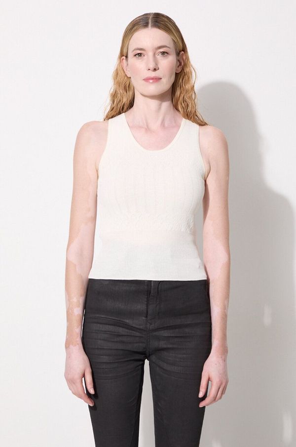 JW Anderson Top JW Anderson Pointelle Tank Top za žene, boja: bež, KW1133.YN0324.001