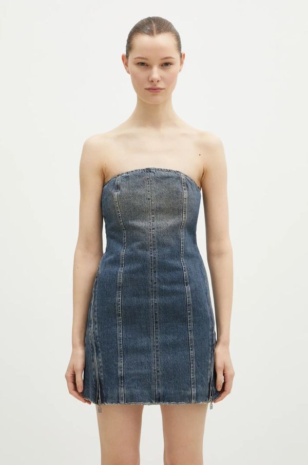 KSUBI Traper haljina KSUBI Avenue Dress Sandstorm boja: tamno plava, mini, uska, WPS25DR006