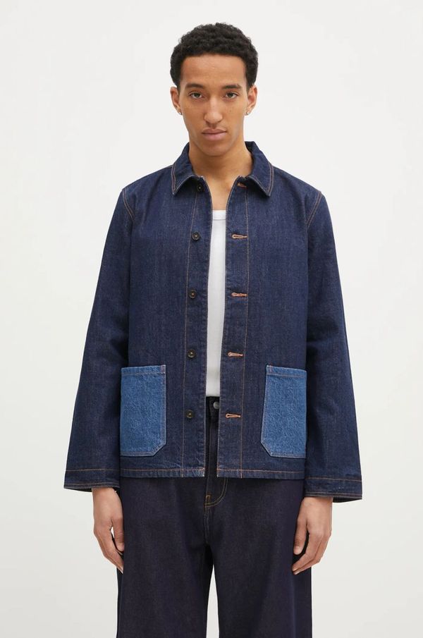 A.P.C. Traper jakna A.P.C. Veste Anthonin za muškarce, boja: tamno plava, za prijelazno razdoblje, COHDM-M02967