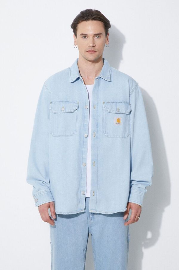 Carhartt WIP Traper jakna Carhartt WIP Harvey Shirt Jac za muškarce, za prijelazno razdoblje, I033346.112