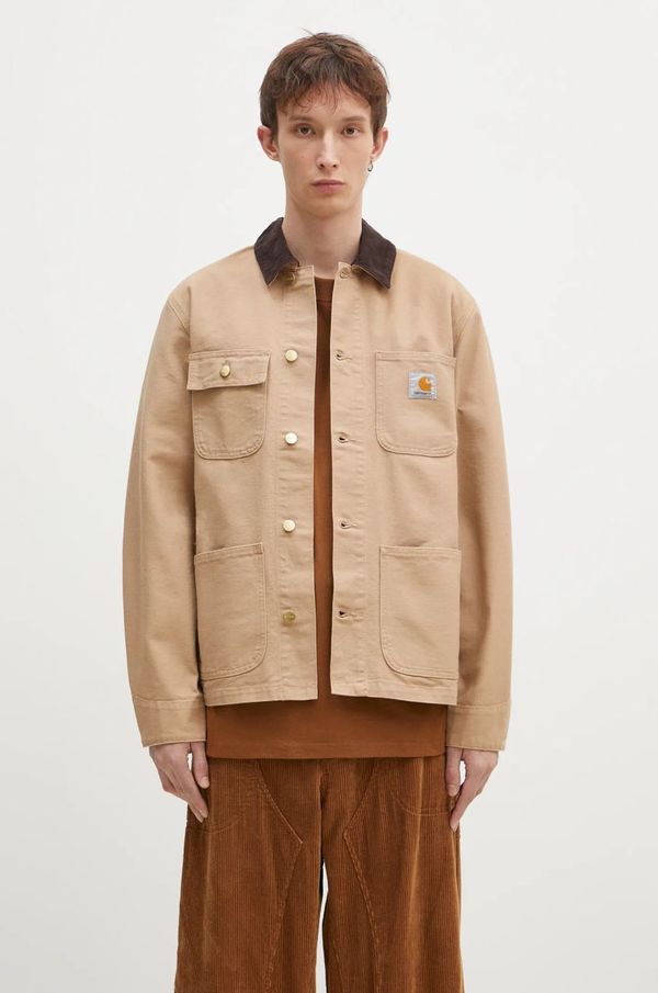 Carhartt WIP Traper jakna Carhartt WIP Michigan Coat za muškarce, boja: smeđa, za prijelazno razdoblje, I031519.2N202