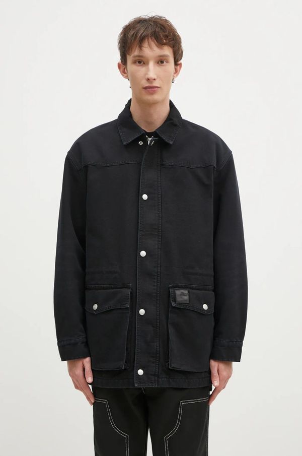 Carhartt WIP Traper jakna Carhartt WIP OG Santa Fe za muškarce, boja: crna, za prijelazno razdoblje, I034314.00E4O