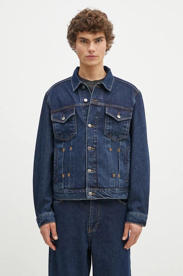 Daily Paper Traper jakna Daily Paper Bomi Denim Jacket za muškarce, za prijelazno razdoblje, oversize, 2421021