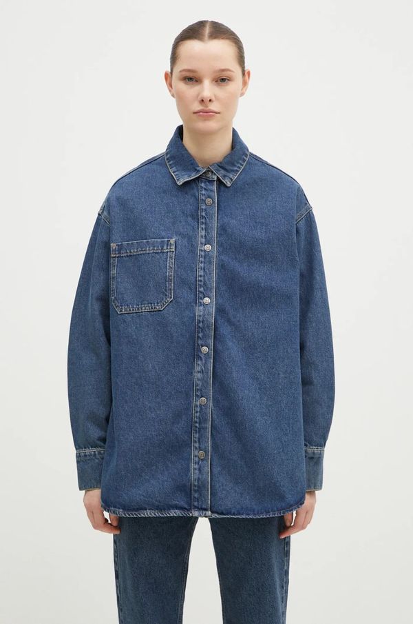 KSUBI Traper košulja KSUBI Oversized Longsleeve Shirt Subway za žene, relaxed, s klasičnim ovratnikom, WPF24SH007