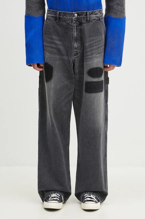 Ambush Traperice AMBUSH Denim Work Pants za muškarce, BMYB004F24DEN0011100