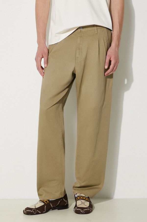 Neighborhood Traperice NEIGHBORHOOD Baggysilhouette Two Tuck Pants za muškarce, 241YTNH.PTM05