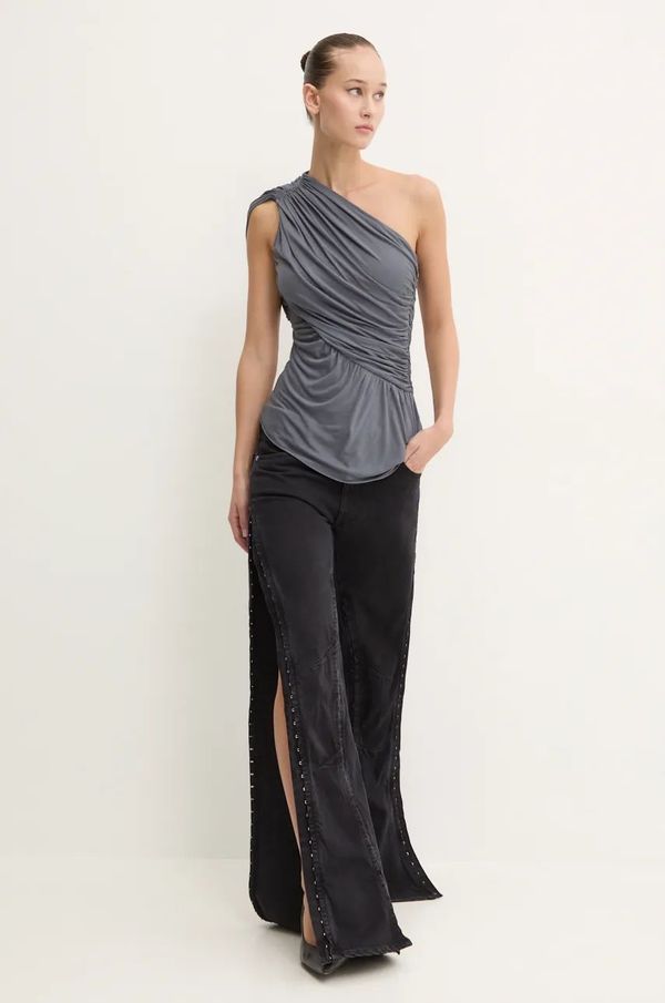 Y/Project Traperice Y/Project EVERGREEN HOOK AND EYE SLIM JEANS za žene, visoki struk, 107PA002