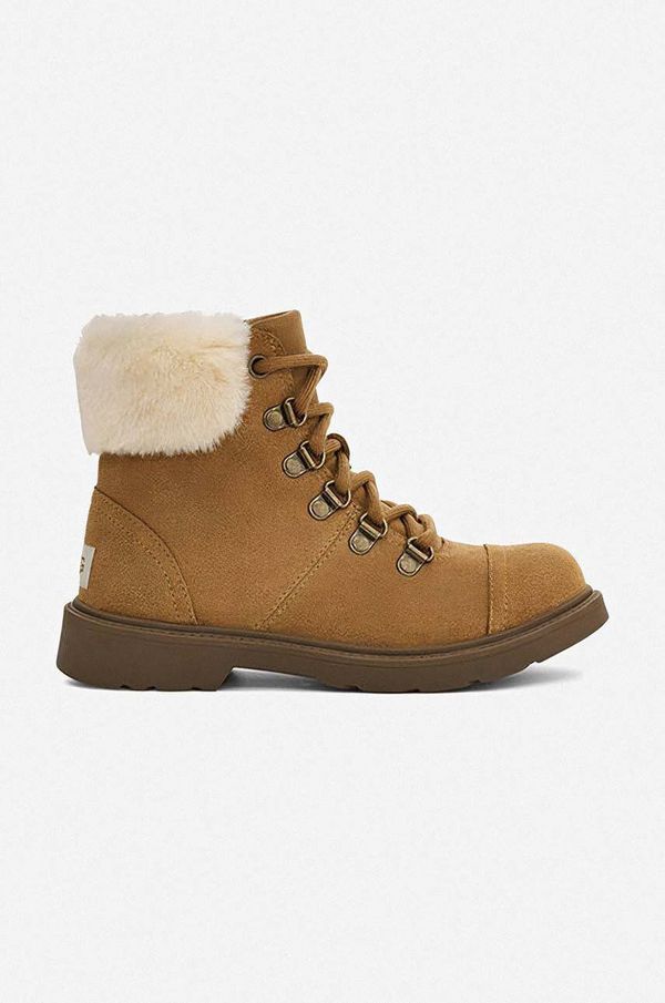 Ugg Čizme od brušene kože UGG Azell Hiker Weather za žene, boja: smeđa, s toplom podstavom, 1123622K.CTSD-CTSD