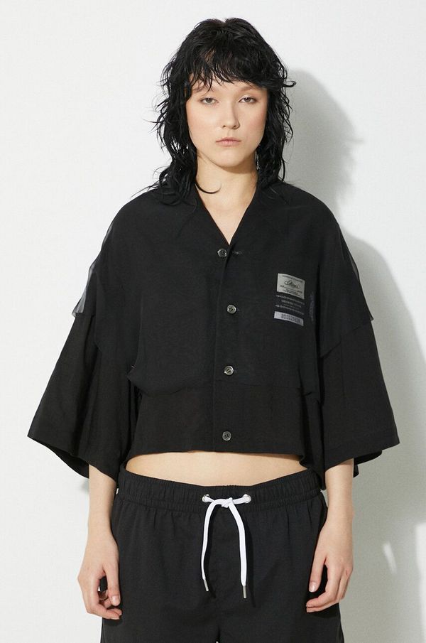 Undercover Košulja Undercover Shirt za žene, boja: crna, relaxed, UC1D1406.2